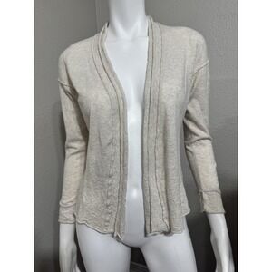 J Jill Cardigan Small Silk Bamboo Cotton Minimalist Lagenlook